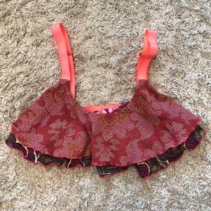 Maaji Ruffled Bandeau Swim Top